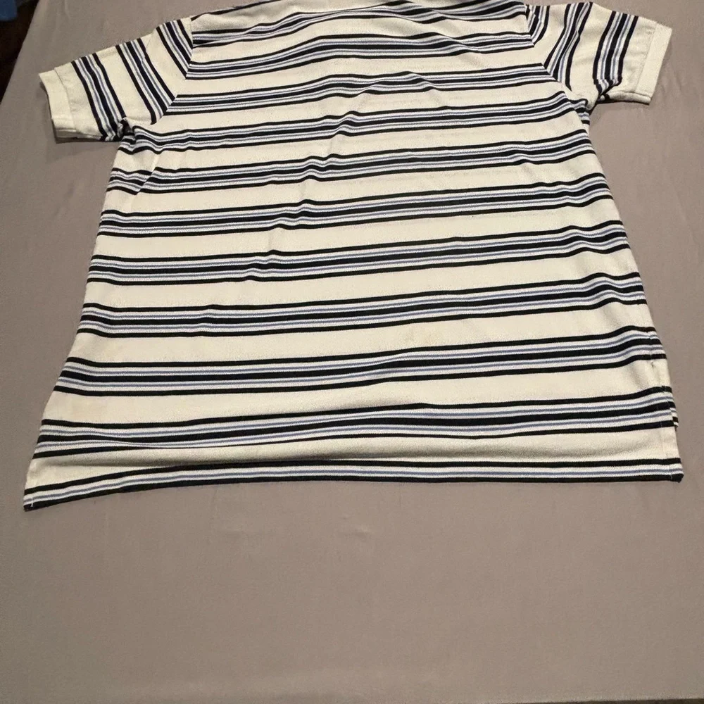 Polo Ralph Lauren Men's XXL Striped Polo Shirt Blue White Black Red Pony Logo
